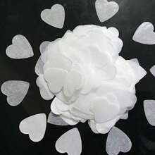 1000 Peças de Confetes em Formato de Coração Branco, Essencial para Atmosfera Romântica em Casamentos, Pedidos de Casamento, Festas de Aniversário e Mais, Criando Instantaneamente uma Cena Suave e Sonhadora. A Cor Branca Pura Traz um Filtro Limpo e Puro, Misturando-se Perfeitamente em Casamentos, Pedidos de Casamento, Fotos de Registro de Casamento, Festas de Aniversário, Sessões de Fotos de Formatura e Mais - A - Visão 8