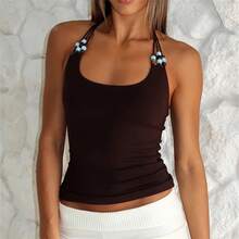 Women Tank Tops & Camis - Brown - View 3