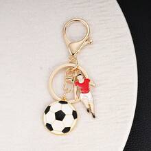 FIFA Football Themed Metal Keychain, Containing Elements Such As Football, Cleats, And Players, Suitable For Decorating Keys, Bags, And Accessories, Designed With Football Elements As The Core, Paired With Exquisite Metal Pendants, Vivid And Three-Dimensional Shape, Built-In Metal Buckle For Direct Hanging On Keys, Bags, Backpacks, And Other Items, Energetic And Eye-Catching Style, Practical And Decorative, An Ideal Accessory Choice For Football Enthusiasts To Add Personalized And Fun To Daily Items. - Multicolor - View 4