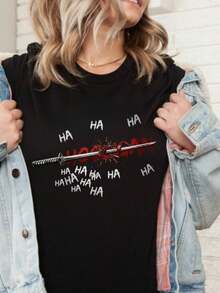 Hooligan  Women Tshirt - Black - View 1