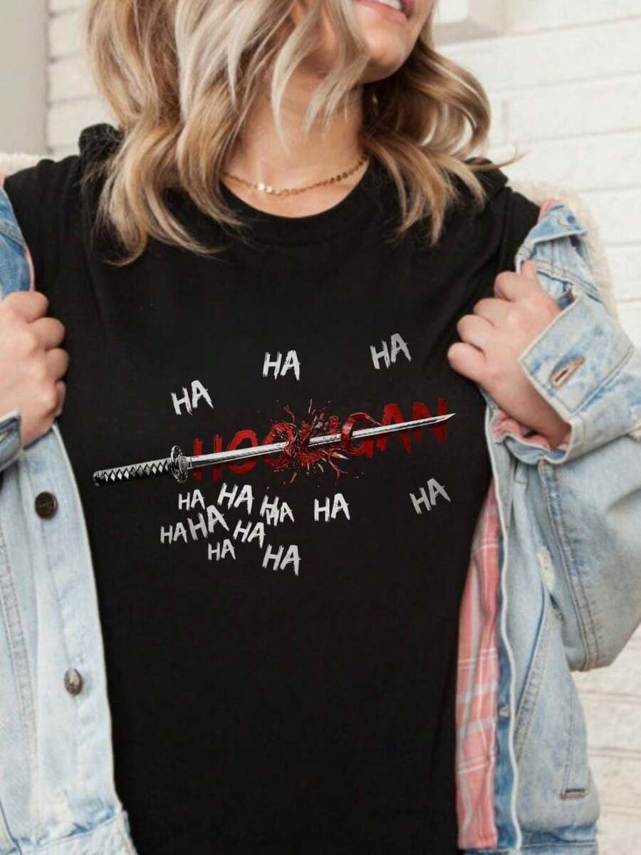Hooligan  Women Tshirt - Black - View 1