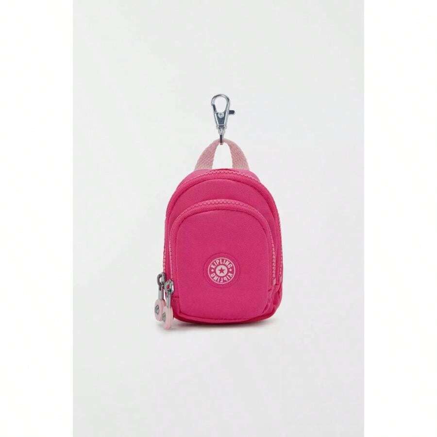 Kipling Mini Seoul Key Charm | | Men Fashion Backpacks - Intense Rose - View 1