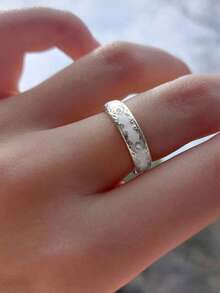 1 Peça Anel Encantador Incrustado de Cubic Zircônia, Adequado para Mulheres, Pode Ser Usado em Casamentos, Noivados, Dia dos Namorados e Outras Ocasiões - 1# - Visão 5