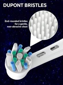 4/8/12 Pack Compatible With OralB IO Electric Toothbrush Replacement Toothbrush Brush Heads, Professional Cross Clean Toothbrush Replacement Head Refills For Oralb IO 2/3/4/5/6/7/7G/8/9/10 Series Electric Toothbrushes - White - View 4