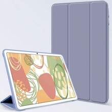TIANYIMING Tablet Protective Case (Tablet Outer Shell), Three-Fold Stand Design, High-Quality Fashion, Ideal Choice For Fashion Enthusiasts, Compatible With IPad/ Galaxy Tab Series/ MatePad Series/Honor HonorPad Series/ Pad Series/ Pad Series/ Tab Series/ Tab Xiaoxin Series, Suitable For Honor Pad - Purple - View 5