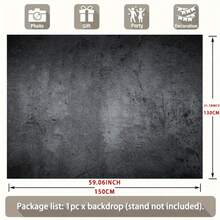 1pc Dark Gray Textured Concrete Backdrop, Measuring 177.8X228.6, Made Of Polyester.This Mixed Color Decoration Is Entryways, Photography Backgrounds, Birthday Celebrations, Outdoor Gardens, Photo Booths, And Party Decor - 1pc - View 7