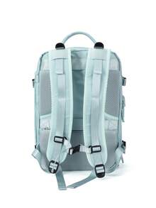 Floless 旅行後背包工作包，登機行李，防水商務大容量日常後背包週末包，超薄筆電後背包附USB充電孔，大學生電腦包禮物，適合15.6吋筆電 - 淺藍色 - 查看 8