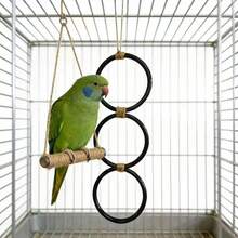 1pc Climbing Ring For Reptiles - Climbing Rope Ladder Toy, Hanging Exercise Perch, Enrichment Toy For Corn Snakes, Climbing Accessory For Snakes, Lizards, Chameleons, Geckos, And Parrots, Hideaway For Reptile Owners And Enthusiasts, Independence Day/Birthday Gift - Multicolor - View 8