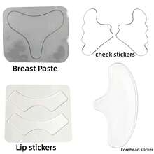 1 Set Reusable Sleep Face Patches, PU Cooling Skincare Stickers, Transparent Ergonomic Design, Fridge-Chillable, Nighttime Essential, Daily Use, Great Gift For Women, Portable - A - View 13