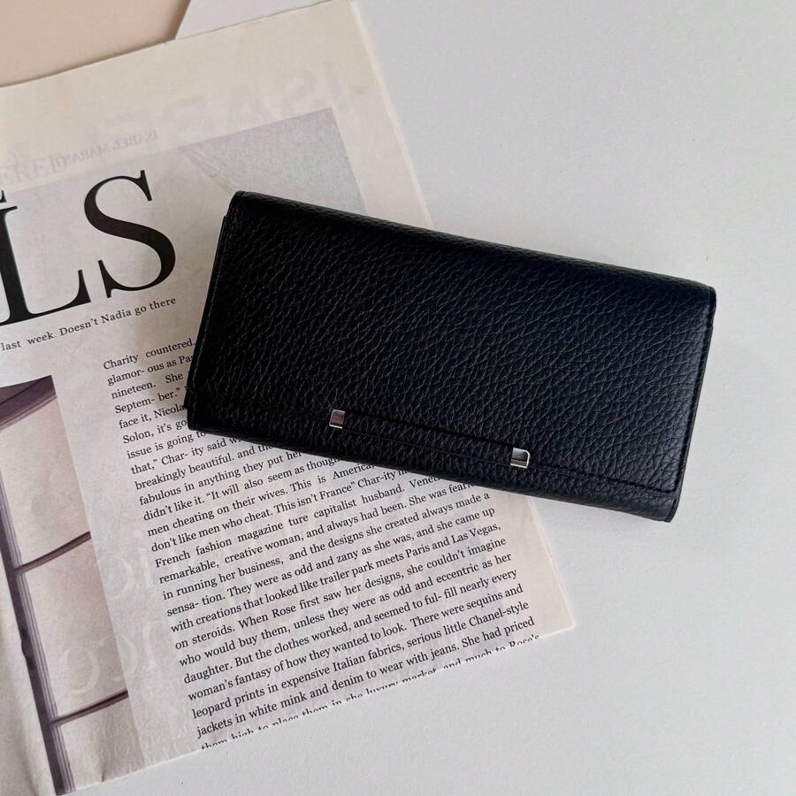 Liwen Long Multifunctional Women's Wallet - Black - View 1