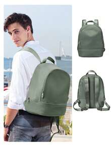 Student Backpack With Separate Shoe Compartment, Lightweight Travel Backpack Suitable For Work, Fitness, Daily Use, Casual Backpack With Hidden Pocket And Large Main Compartment, Perfect For Weekend Trips, Sports, Commuting And Daily Use, Large Capacity Student Bookbag With Multiple Pockets For High School And College Students, Fits 14-15.6 Inch Laptop, With Shoe Compartment Divider, Adjustable Shoulder Straps, Airline Approved Carry-On Backpack, Essential Backpack For Outdoor Commuting, Learning And Travel - Multicolor - View 13