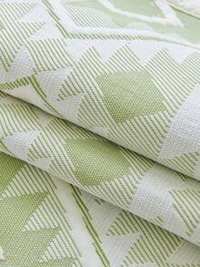 1pc Boho Geometric Ice Silk Sofa Slipcover, Non-Slip Dotted Back Couch Protector, Lightweight Cooling Cover For Living Room - Green - View 9