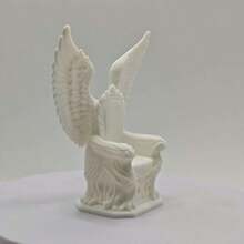 Vintage Angel Wings Throne Miniature Decor - Elegant European Style Winged Armchair Display, Delicate Jewelry Ring Holder, Chic White Desktop Art Piece, Unique Spiritual Gift For Her - 1 - View 5