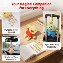 Móc khóa Disney, hình Stitch nhỏ dễ thương, Chuột Mickey, Winnie the Pooh, Chip và Dale, thích hợp để gắn vào ba lô, ví, chìa khóa, món quà hoàn hảo cho người hâm mộ. - Nhiều màu - Xem 6