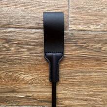 Equestrian Riding Whip, High-Quality PU Riding Whip, Equipped With A Comfortable Grip, Short Riding Whip Used For Equestrian Training Assistance, English-Style Equestrian Aid Tool, Flexible And Durable, Suitable For All Riders. - Black - View 4