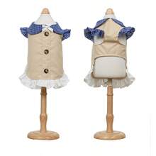 1 pieza Nuevo vestido de ropa para perros, camisa/vestido anti-pelo para perros y gatos pequeños, vestido de princesa para primavera/verano - Multicolor - Ver 18