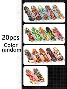 Mini Matte Scooter Set, Plastic Finger Skateboards, Interactive Toys For Photography And Animal Training, Birthday Gifts For Boys And Girls, Suitable For General Use, No Power Required, Non-Feather, Non-Prop Money - Multicolor - View 16