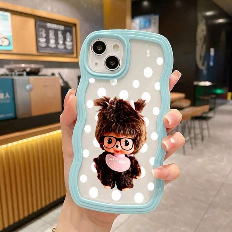 ウェーブエッジ クリアケース アニメキャラクター柄 カワイイ メンズ / レディース スマホケース Pixel 8A/8/8 Pro/9/9 Pro/9A/10/10PRO/Pixel 8A/8/8 Pro/9/9 Pro/9A/10/10PRO/17pro Max/17pro/17/11/12/13/14/15/15Pro/15PluS/15Pro Max/16/16Pro/16PluS/16Pro Max/MIN/X/XR対応 TPU ソフト 耐衝撃 ギフト - ファーピークブルー - チェックする 1