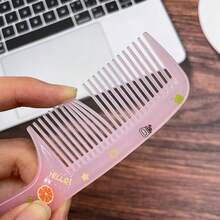 Cartoon Mini Hair Comb, Fruit Pattern, Women's Straight Hair Brush, Small Flat Comb, Pointed Tail Comb, Braiding Comb, Suitable For Travel And Outdoor Carry, All Seasons - Multicolor - View 7