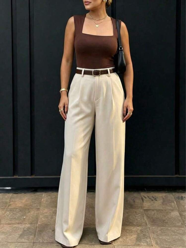 Women Pants - Apricot 2 - View 5
