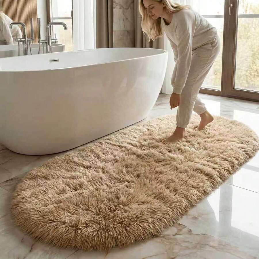 1pc Leopard Print Faux Fur Rug, Love & Healing Bedroom Decor, Small Rug, Carpet, Home Decor, Living Room Rug, Living Room Small Rug, Bedroom Rug, Living Room Home Decor, Outdoor Rug, Washable Rug - Multicolor 5 - View 1