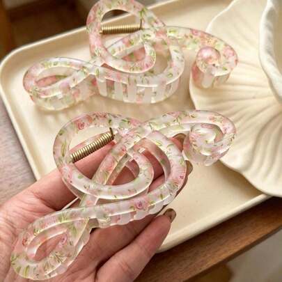 Spring/Summer Floral Hair Clips, Music Note Hair Clips, Minimalist Nature-Inspired Claw Clips, Hair Claw, Hair Accessories