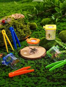 4/2/1pc-Insect Observation Box With Magnifier,Outdoor Exploration Insect Observation Box, High-Definition Insect Observation Set,Encourages Exploration Of Nature And Enhances Intelligence,Helpful Tool For Learning About Various Insects - A - View 6