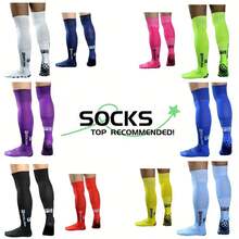 1 Pair FS Professional Football Socks, Lightweight Sports Socks, Non-Restrictive, Wear-Resistant And Stain-Resistant, Suitable For Football, Running, Cycling, Climbing And Training. - Multicolor - View 2