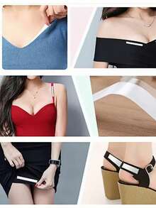 Double-Sided Body Tape, Invisible Anti-Slip Clothing Fixing Tape, Skin-Friendly Non-Slip Adhesive, Suitable For Dresses, Underwear And Shirts, Women's Daily Travel Accessories, Travel Essentials, Back To School, Graduation Season, College Dorm Essentials, Hair Accessories, July 4th - One Size - View 8