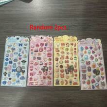 Hình dán bóp dễ thương, đồ chơi bóp giảm căng thẳng, hình gấu 3D đáng yêu, thỏ, hình dán bong bóng động vật. - Nhiều màu - Xem 9