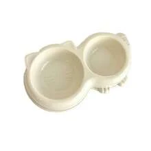 Cuenco de comida para gatos: juego de cuencos dobles para mascotas, cuencos de alimentación antiderrames para perros y gatos, cuencos de agua y comida para mascotas antideslizantes, - Blanco - Ver 17