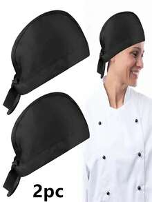 Adjustable Chef Hat, Unisex Cooking Cap With Elastic Band, Professional For Kitchen, Cafe, Catering Industry, Kitchenware - Multicolor - View 13