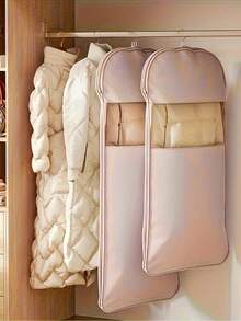 Compression Storage Bags In Pink And Beige, Available In Sizes 90, 110, And 51.18 Inch, Designed To Save 40% Space. Perfect For Vacuum Sealing Down Coats And Winter Clothing - View 7