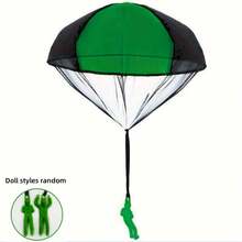 1pc Tangle-Free Parachute Toy, Colorful Plastic Soldier Figurine, Battery-Free Handheld Outdoor Flying Toy, Party Favor | Energetic Toy Set | Durable Parachute, Suitable For Halloween, Christmas Events And Parties - Multicolor - View 11