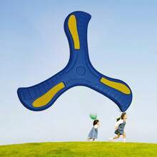1 pieza Rebote suave, Volante de 3 aspas giratorio, Juguete interactivo de lanzamiento y atrapado para exteriores adecuado para adolescentes, Duradero y resistente a los golpes - Multicolor - Ver 14