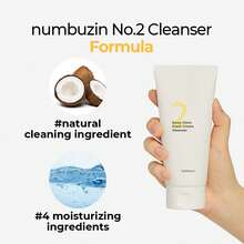 Espuma Limpiadora Numbuzin No.2| Limpiador en Crema Deep Clean Fresh| Limpiador en espuma, exfoliación suave, limpieza profunda, ingredientes naturales| Puntos negros, exceso de grasa, células muertas de la piel| 4.05 fl. oz.oz.oz. - 1 - Ver 4