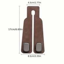 Car Seat Back Cover With Hidden Metal Hook Design, Premium Faux Leather Material, Universal Fit For Most Vehicles, Perfect For Holiday Travel, Protects Your Seats From Dirt And Damage, Ideal For Valentine's Day, Mother's Day, New Yea - A - 查看 8