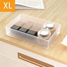 7/9 Piece Modular Drawer Style Makeup Organizer Box, Perfume Storage Box, Cosmetics And Skincare Storage Box, Transparent Multi-Size Combination Toner And Sample Organizer Box, Ideal For Storing Cosmetics, Bathroom Cabinet, Home Decor, Accessories - Transparent - View 9