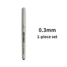 1pc Liquid Liner Pen, Waterproof Manga Outlining, Hand-Drawing Design, Black Smooth Sketching Pen, Art Supplies Marker, Bleed-Proof, Back To School - Direct Liquid Drawing Pen - View 18