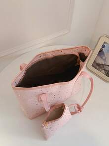Nuevo bolso de hombro de lujo y versátil con decoración de estrellas para mujer - Multicolor - Ver 8