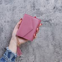 Women's Small Wallet Student Clutch Fashion Coin Purse Handbag - Dark Pink - View 12