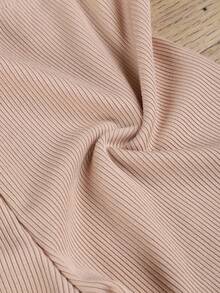 6pcs Girls' Vertical Striped Slim Fit Bermuda Shorts, Soft & Comfortable Minimalist All-Match Everyday Versatile - Multicolor - View 5