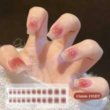20pcs Semi-Cured Gel Nail Strips, Salon-Grade Durable, Easy To Apply And Remove, Requires UV Lamp Curing - Multicolor - View 8