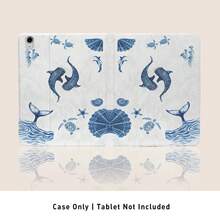 1 件装翻盖式平板电脑保护套，带笔槽，兼容三星 A9/A9+/S9/S9FE/A11/A11+/S11/S10 FE/S10 FE+/S10 Lite，图案包括海龟、海星、海豚和贝壳，也兼容 iPad A16 2025、Air 11/13、M3 2025、Mini 7 A17、Pro 2024、Air 11/13、M2 2024、Pro 11/13、M4 2024、Pro 12.9、7/8/9 代、10.2、10 代、10.9、Air 4/5/6/7/8、10.9、Pro 11、4/5/6 代、Mini 6，以及 SE 11、荣耀、Matepad SE 等。 11、 - 彩色 - 查看 2