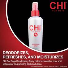 CHI For Dogs Deodorizing Spray For Dogs And Puppies, Dog Grooming Spray To Help Refresh Coats And Reduce Odors Between Baths While Moisturizing Fur, Unscented, 8 Fl Oz - ColorA - View 2