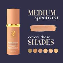 Bio Mimic Foundation Medium Spectrum By Forever Bloom; Protecting From Sun With SPF50; Foundation For Gym, Sports, Dancing Makeup For Mature & Sensitive Skin, Natural Finish Made In USA - Medium - 查看 6