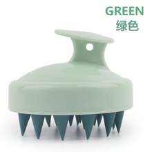 1个3.15英寸 x 2.76英寸柔软硅胶头皮按摩刷，可去除头皮角质，洗发刷，亲肤梳子，舒适的淋浴头皮刷，美容配件，放松头皮按摩器，硅胶发刷，缓解压力，旅行必备，夏季必备，居家淋浴护发工具 - / - 查看 15