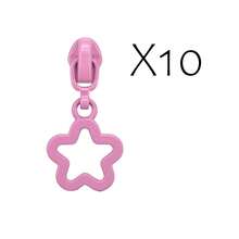 10pcs #3 Nylon Zipper Pulls With Lock, Star Shaped Zipper Heads, Suitable For Home Sewing DIY Zipper Replacement - 3#xxx - View 19