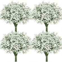 Bó hoa baby's breath nhân tạo 10/30 bông, hoa giả dùng trang trí ngày Valentine, cô dâu, đám cưới, nhà cửa, nhà hàng, phòng ngủ, ngày lễ, tiệc sinh nhật, sân vườn ngoài trời. - trắng - Xem 1
