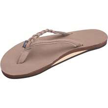 Sandals Women's Flirty Braidy Premier Leather/Single Braided Strap - 深棕色 - 查看 2